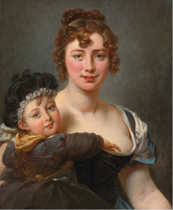 Francoise Simonnier and Daughter ca 1829 by Baron Antoine-Jean Gros (1771-1835) Sothebys Old Masters January 29 2015 Lot 101